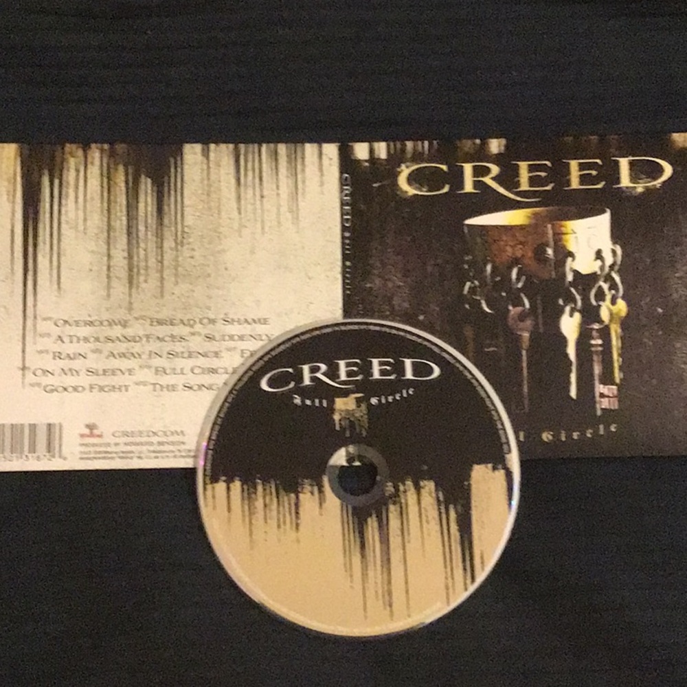 Creed “ Full Circle” CD with Black and Gold Design